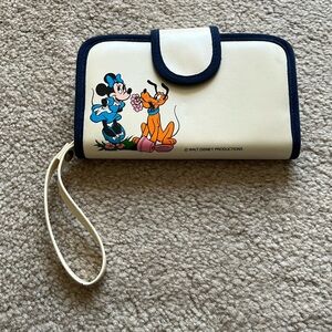 Vintage Girls’ Walt Disney Productions Minnie Mouse and Pluto Wristlet Wallet